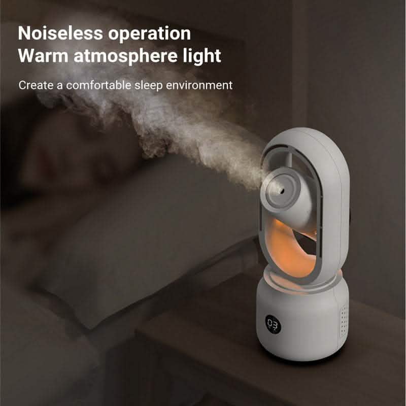 Water Cooled Mist Fan - USB Rechargeable Bladeless Humidifier - Vezir