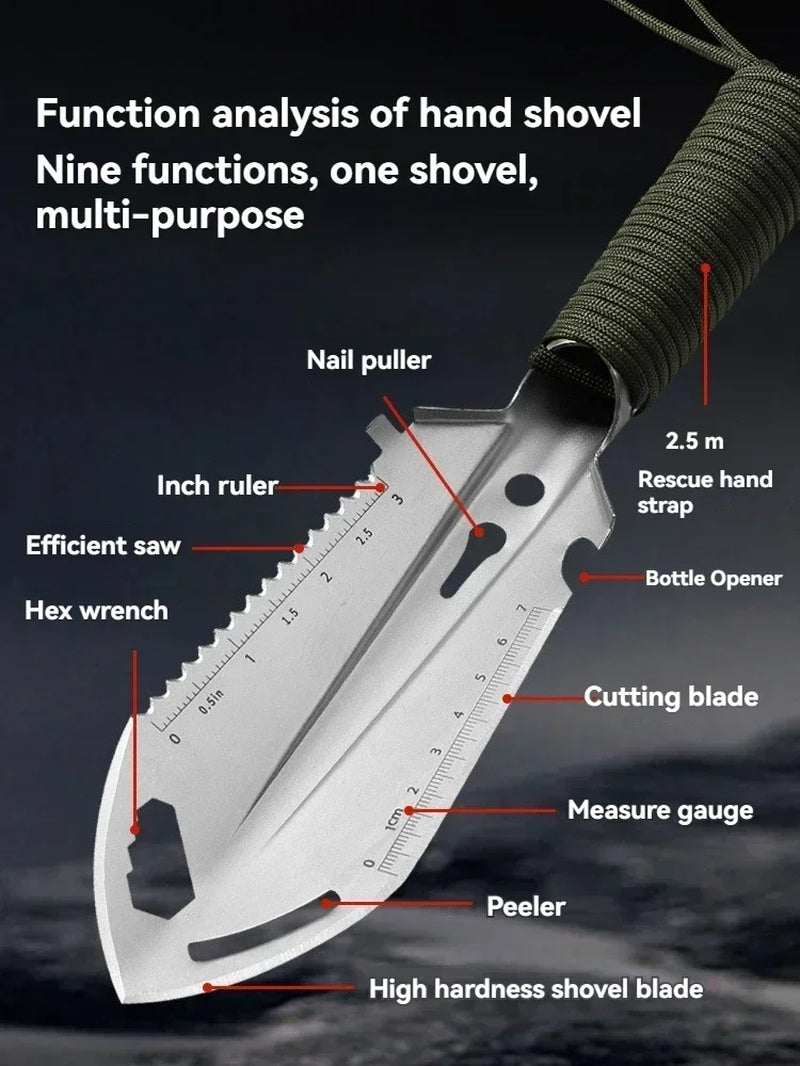 Tactical Multi-Function Survival Shovel – Portable Outdoor Tool for Camping, Hiking & Gardening