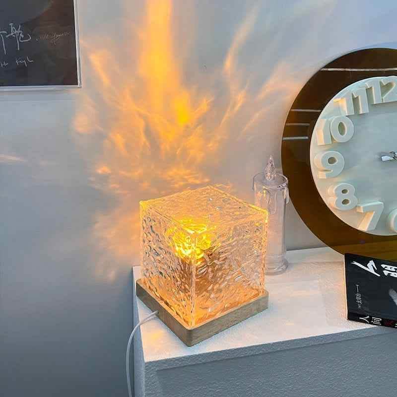 Elite LED Water Ripple Night Light - 16-Color USB Crystal Projector - Vezir