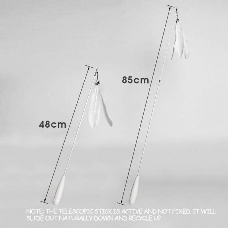 Telescopic Cat Fishing Rod - Interactive Bell Toy Removable Pen - Vezir