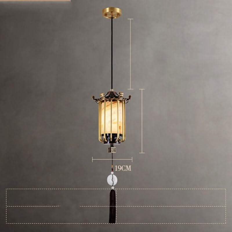 Zen Hanging Wire Bedside Lamp - Chinese Minimalist Design - Vezir