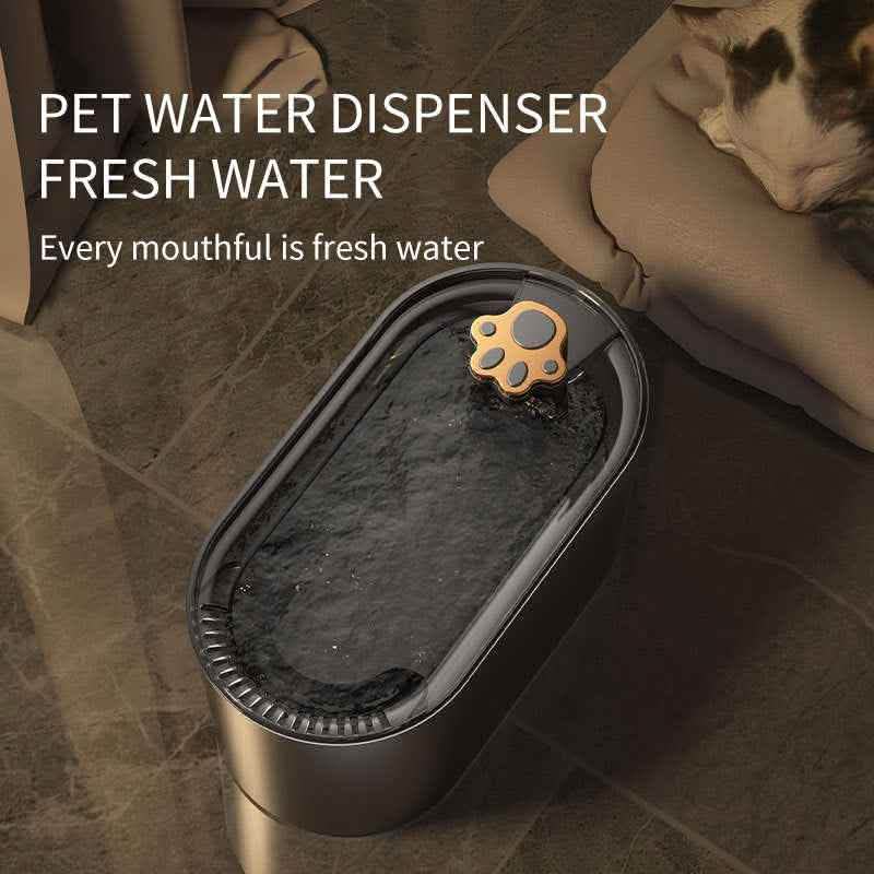 Elite 3L Cat Water Fountain - Ultra-Quiet LED Smart Dispenser - Vezir