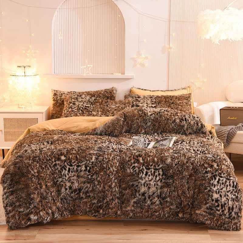 Luxury Fleece Duvet Cover Set - Winter Warm Bedding Queen King - Vezir