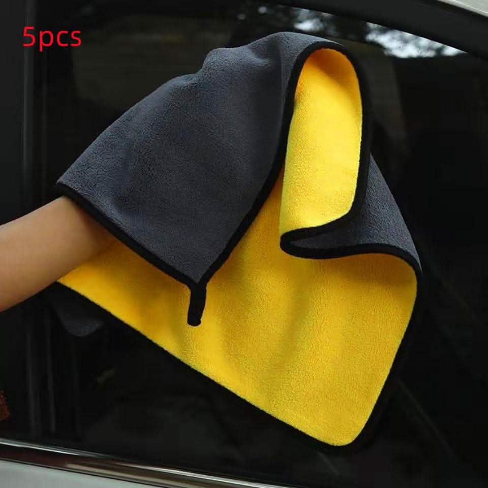 Dual-Sided Car Wash Towel - Microfiber Cleaning Cloth - Vezir