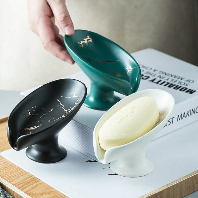 Luxury Ceramic Soap Dish - Drain Box Storage Container - Vezir