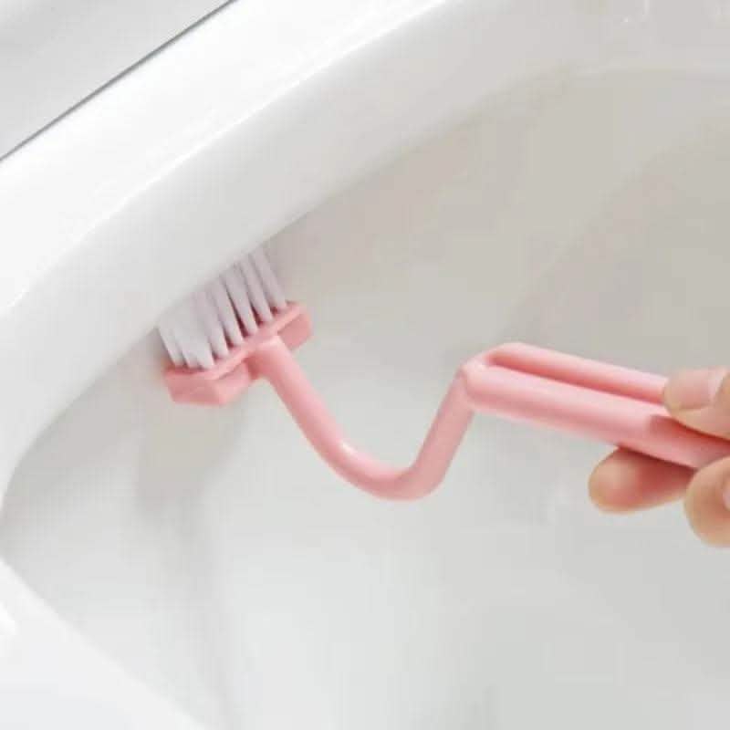 Curved Toilet Brush - Long Handle Gap Cleaning Tool - Vezir