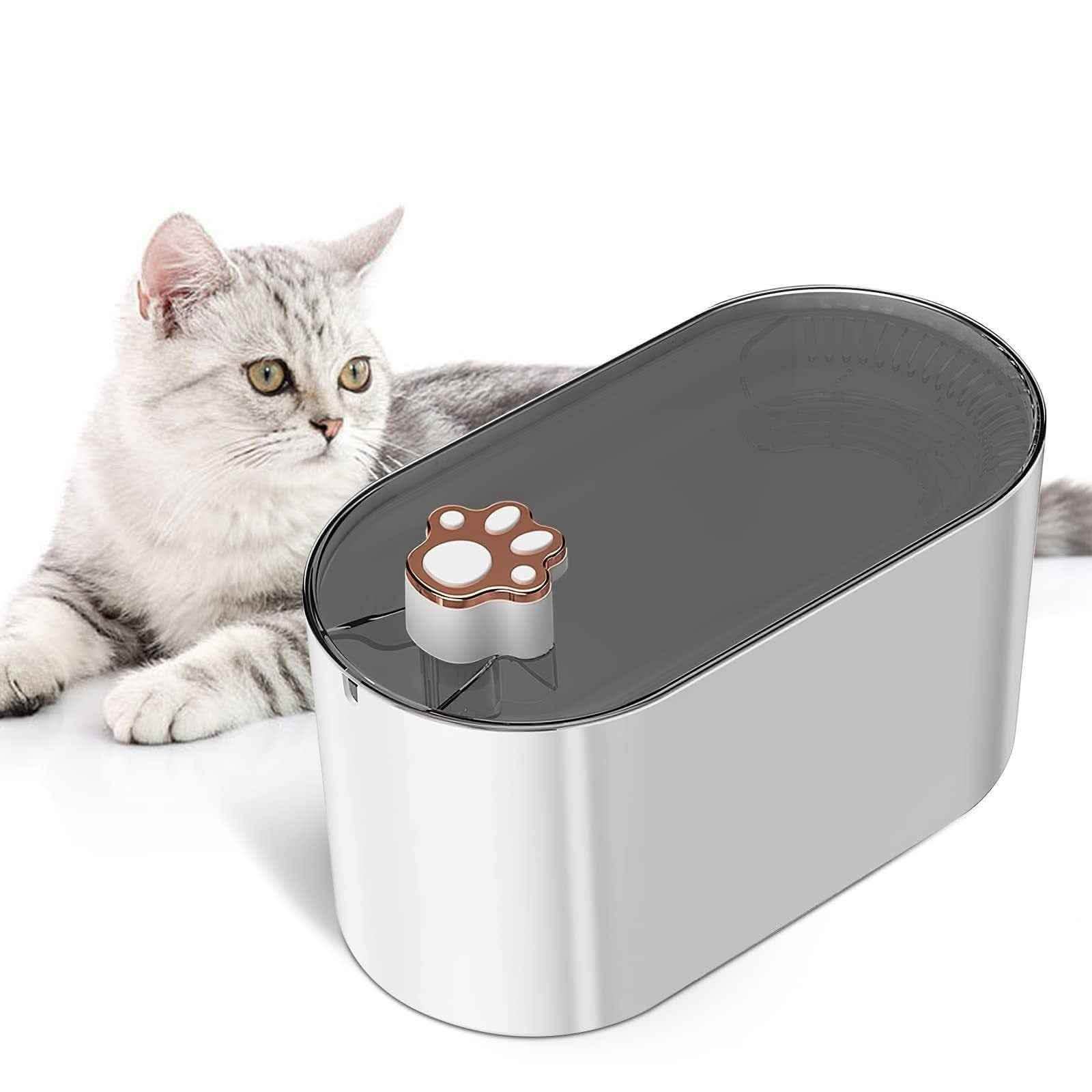Elite 3L Cat Water Fountain - Ultra-Quiet LED Smart Dispenser - Vezir