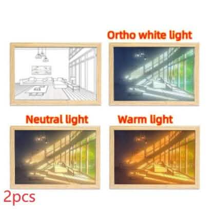 Illuminated LED Picture Light - Sunshine Simulation Night Lamp - Vezir