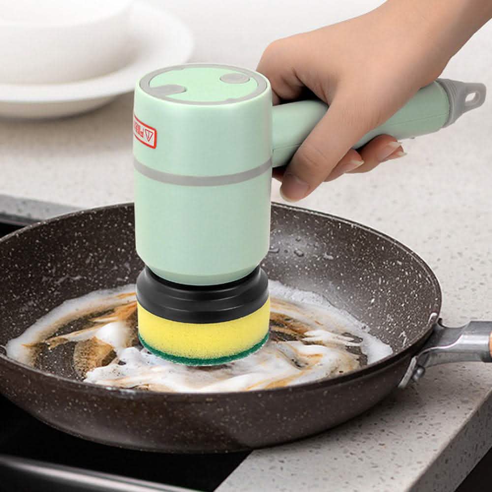 Electric Dishwashing Brush - Wireless USB Rechargeable Cleaner - Vezir
