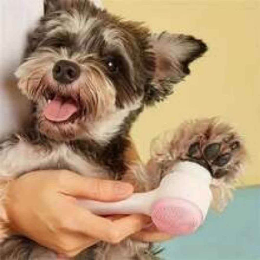 Easy Clean Pet Paw Brush - Nylon Grooming Massage Tool - Vezir