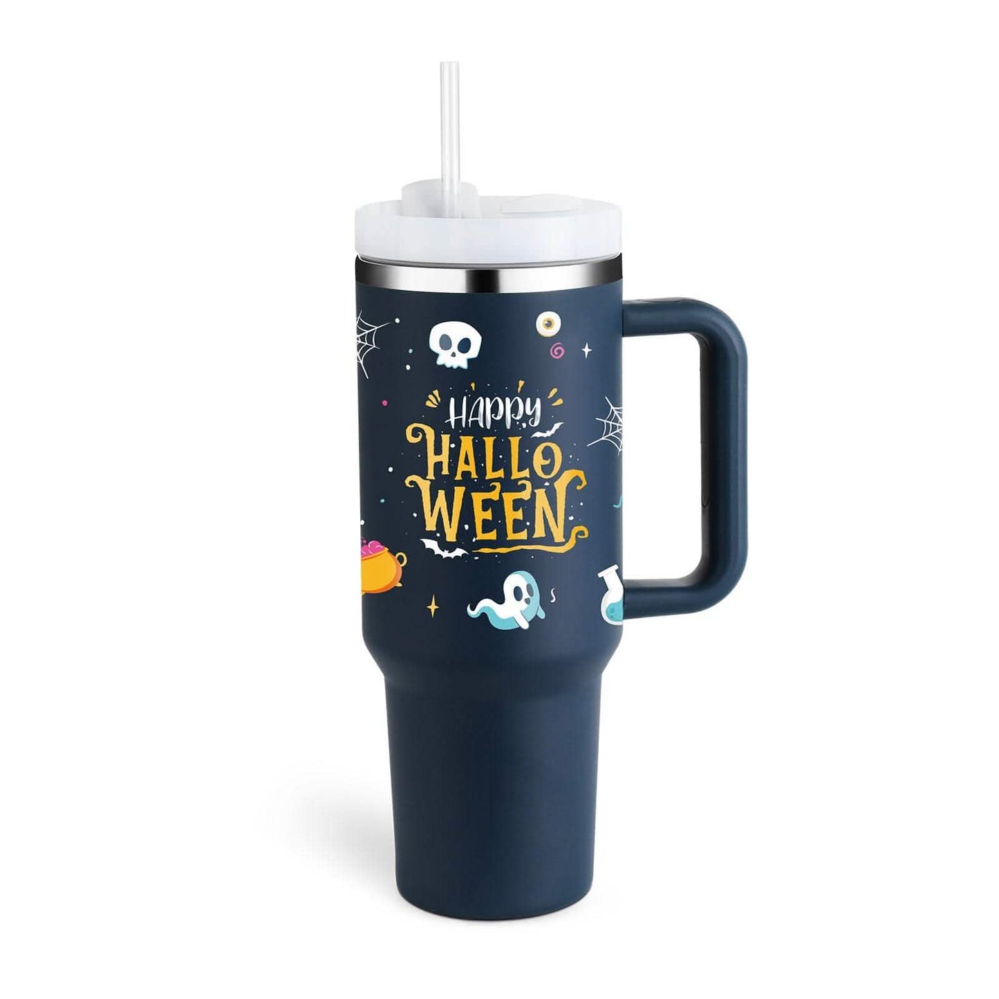 40oz Insulated Tumbler - Stainless Steel Travel Mug with Handle - Vezir