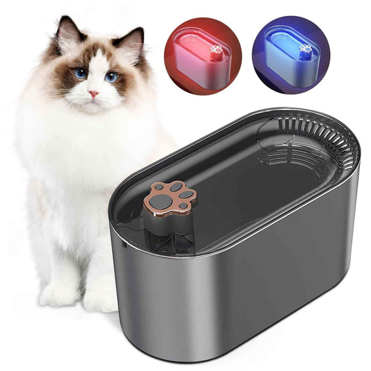 Elite 3L Cat Water Fountain - Ultra-Quiet LED Smart Dispenser - Vezir