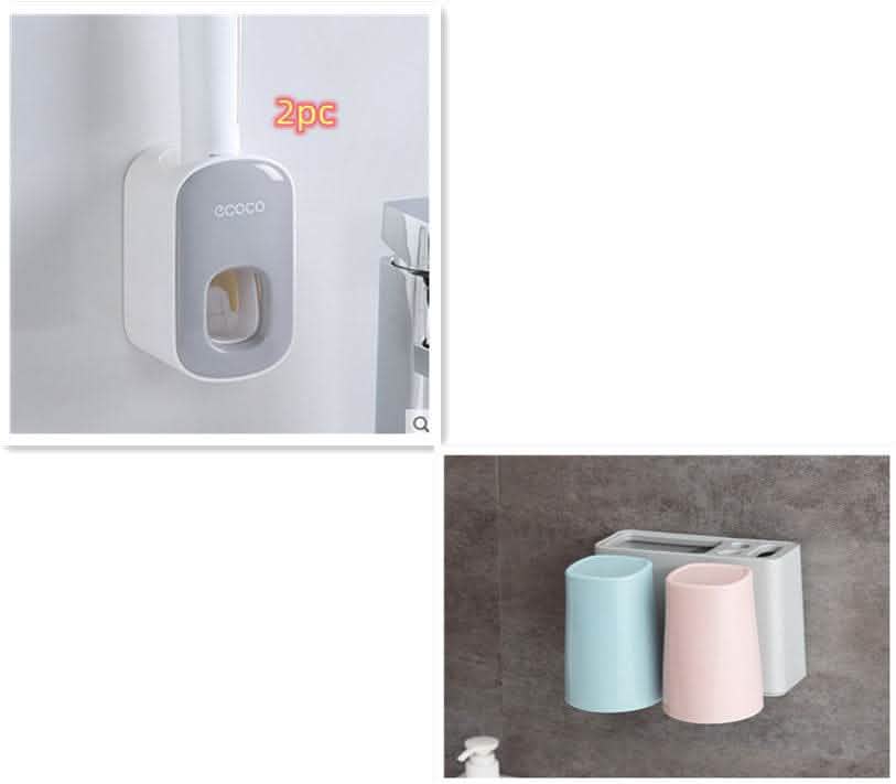 Automatic Toothpaste Dispenser - Wall Mount Bathroom Set - Vezir