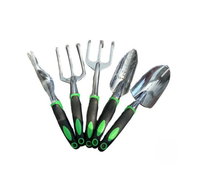 9-Piece Aluminum Alloy Garden Tool Set - Silicone Handle Shovel - Vezir