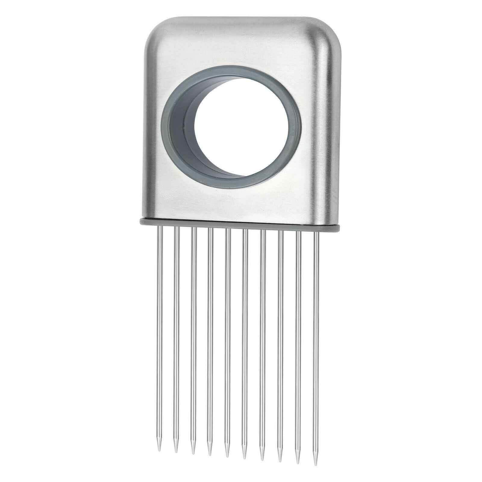 Onion Holder Slicer - Stainless Steel Vegetable Cutter - Vezir