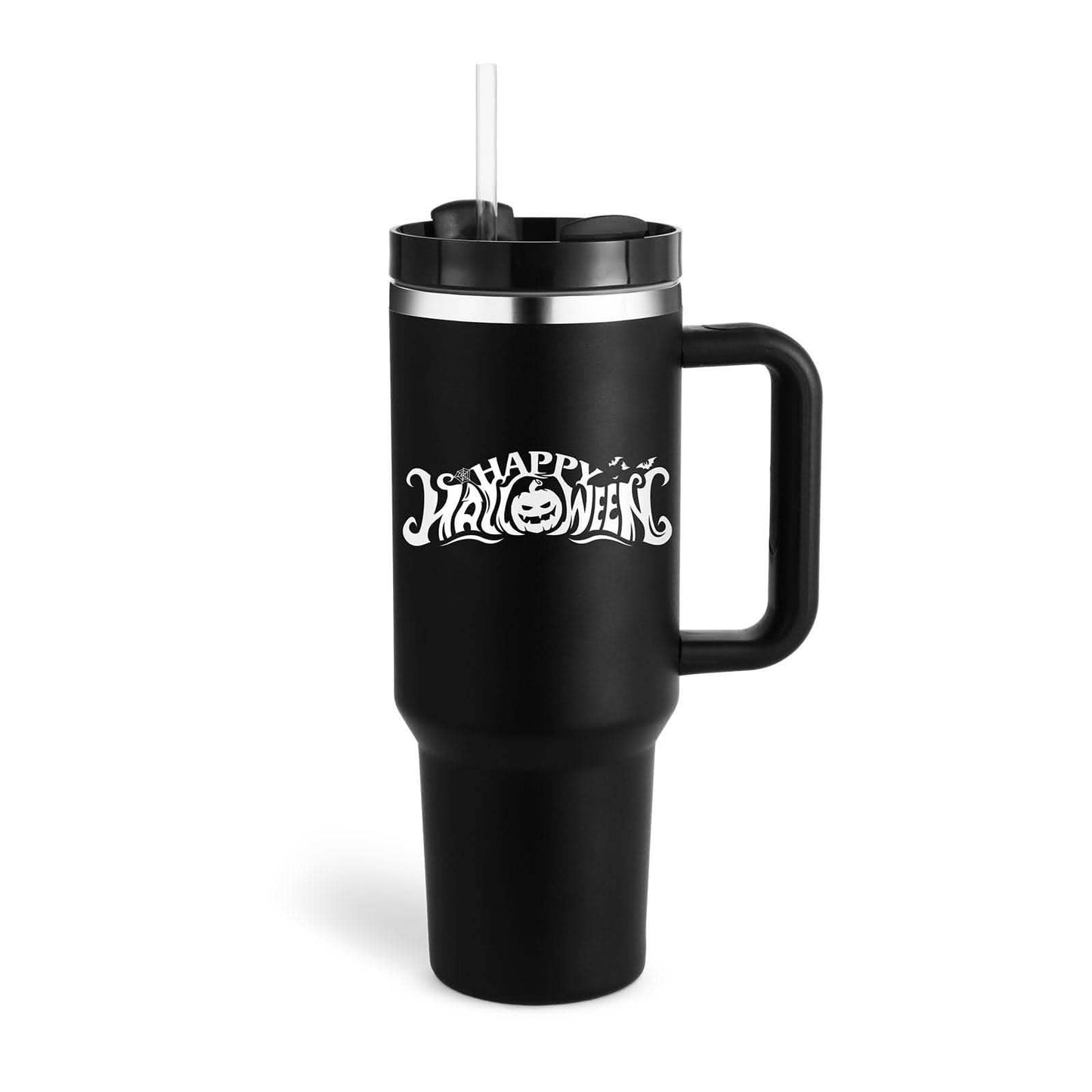 40oz Insulated Tumbler - Stainless Steel Travel Mug with Handle - Vezir