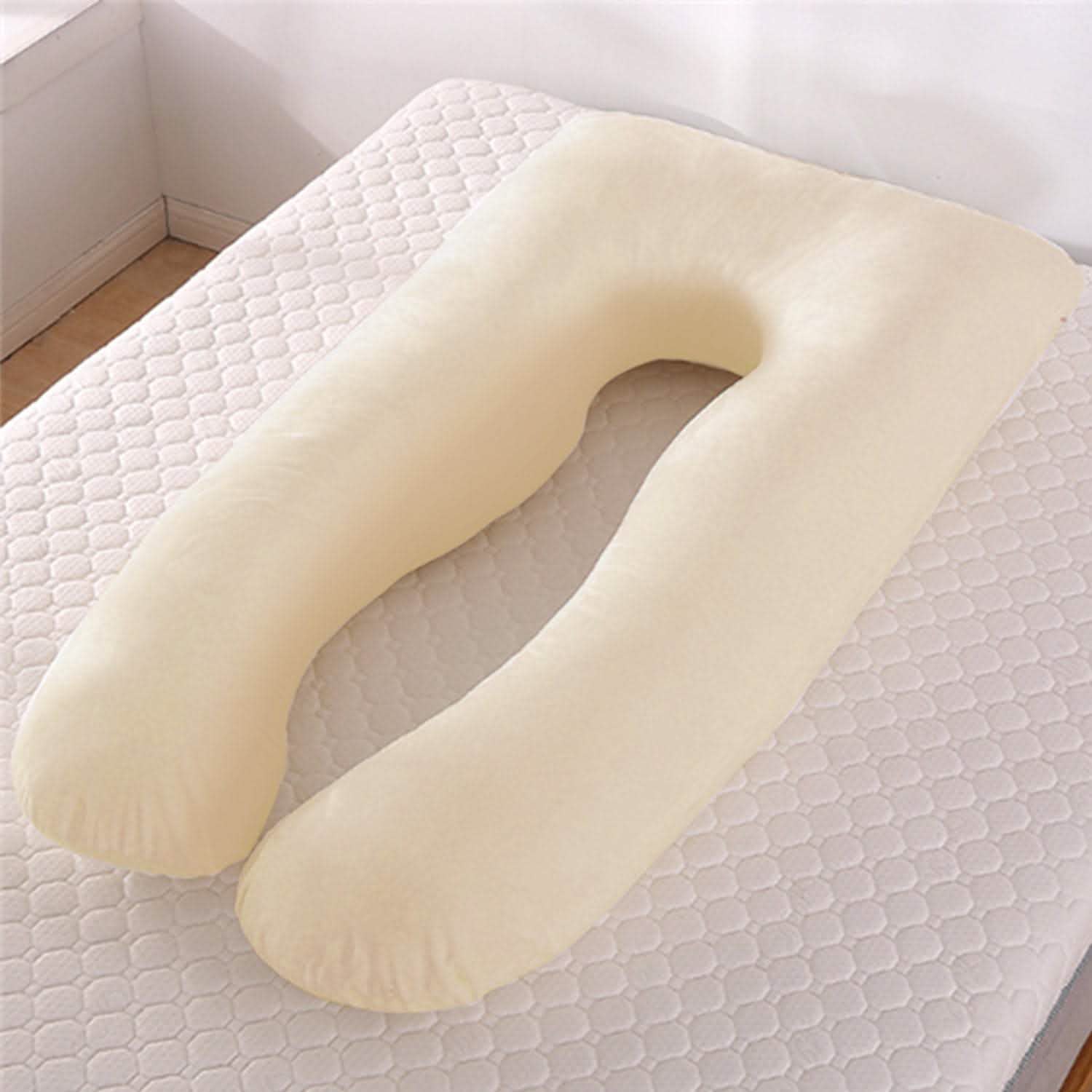 U-Shape Maternity Pillow - Summer Ice Silk Pregnancy Support - Vezir