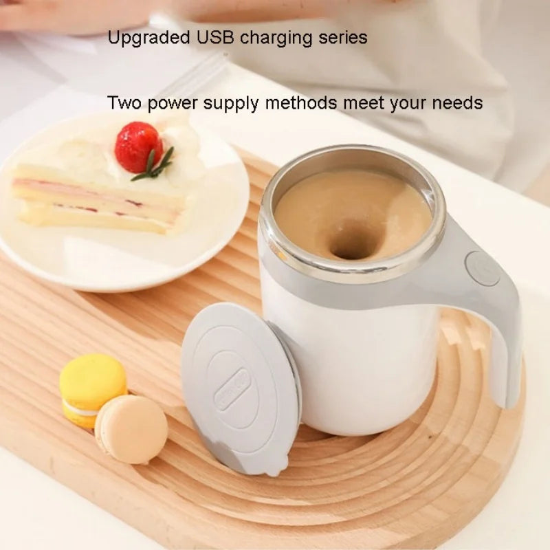 The New Fully Automatic Mixing Mug Is Kept Warm Practical Rechargeable the Style Is Novel and the Wireless Coffee Cup