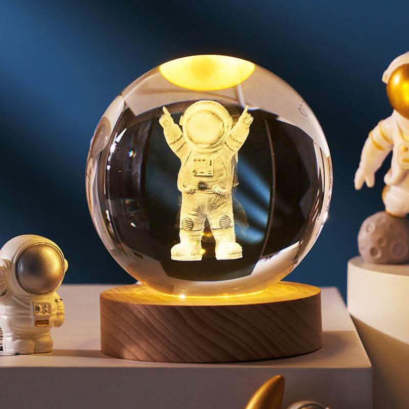 Starry Sky Crystal Ball Lamp - Moon Projection Night Light - Vezir