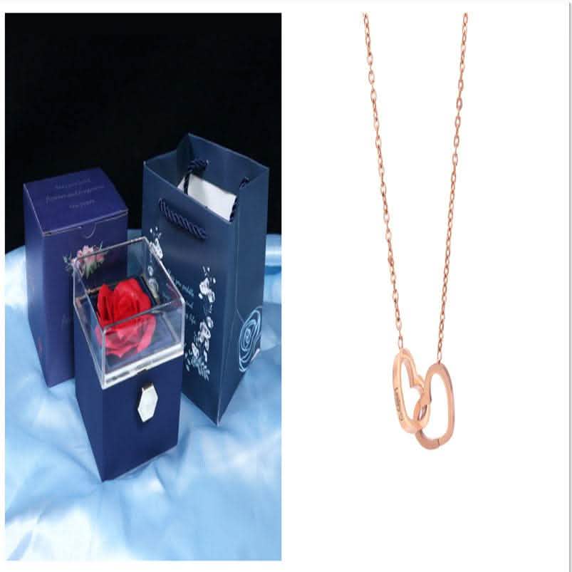 Rotating Rose Gift Box - Soap Flower Valentine's Day Present - Vezir