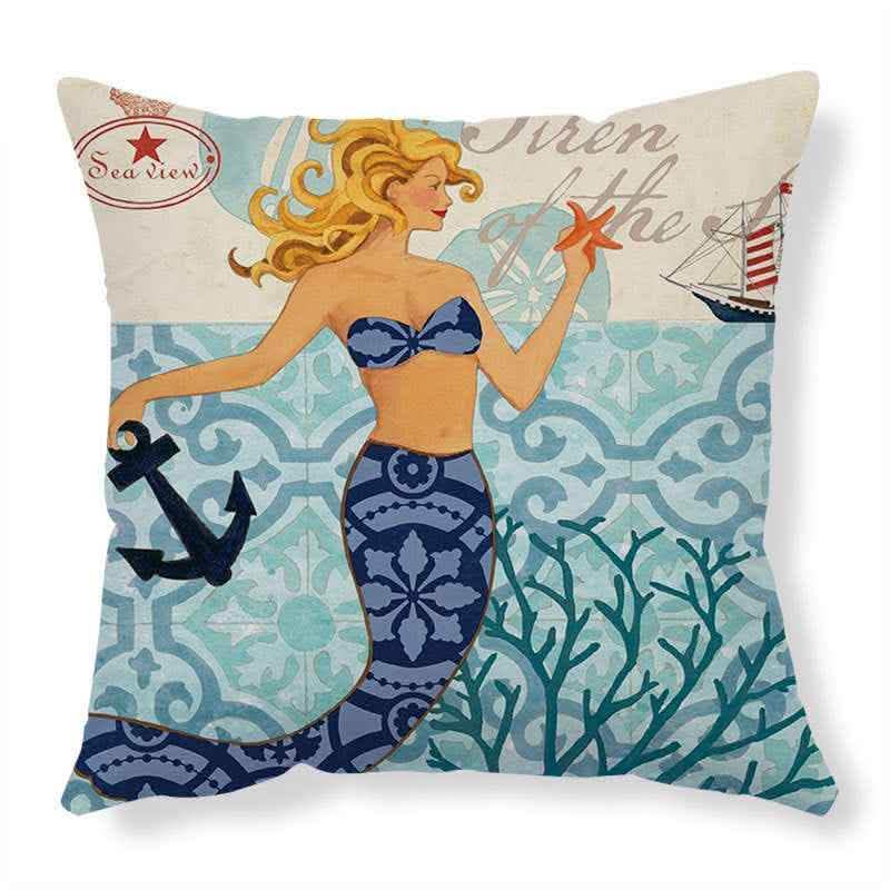 Sea Turtle Cushion Covers - Printed Throw Pillow Cases - Vezir