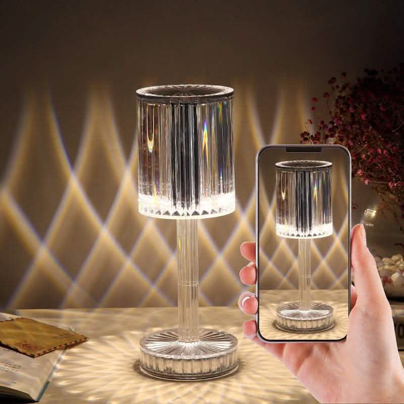 Elite Crystal Diamond Table Lamp - Romantic LED Night Light - Vezir