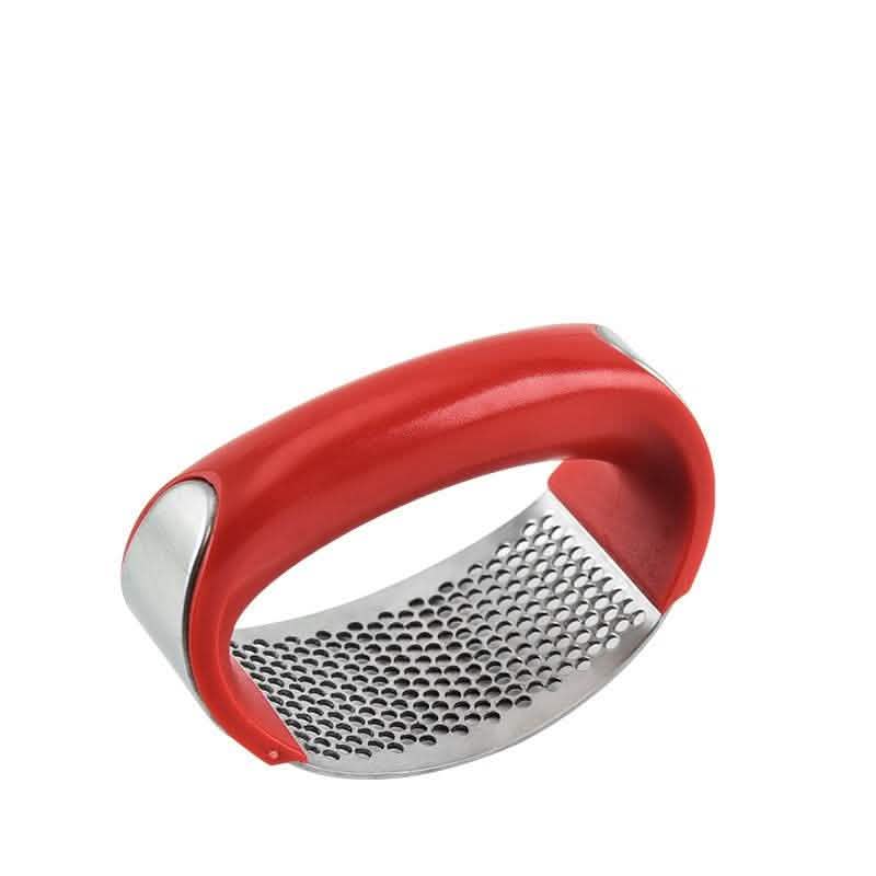 Stainless Steel Garlic Press - Manual Curve Masher Tool - Vezir
