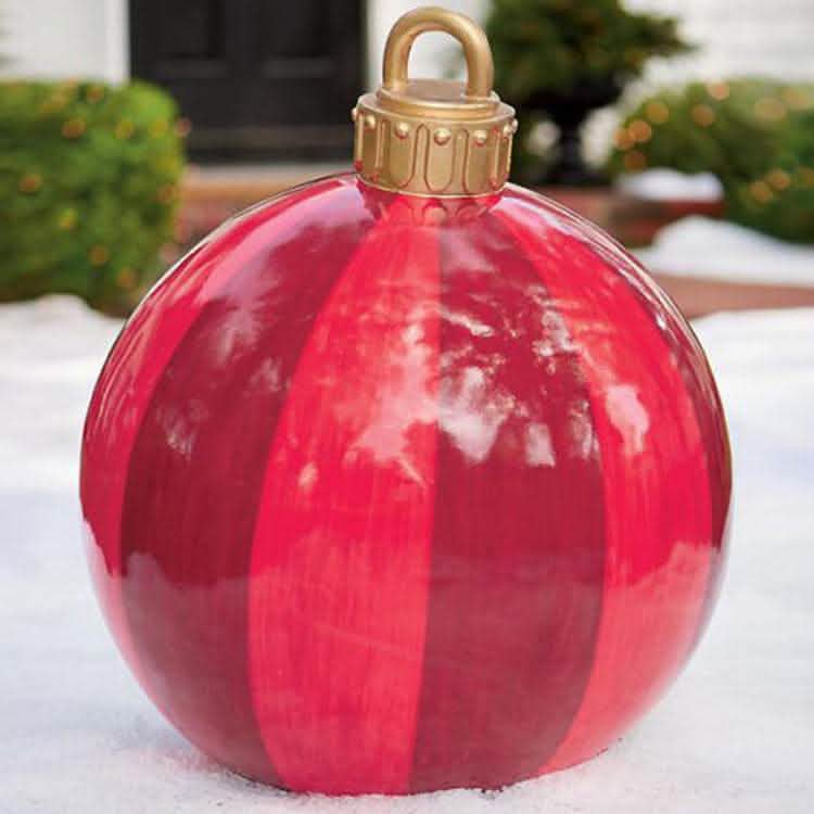 60CM Inflatable Christmas Ornament Ball - Giant PVC Decoration - Vezir
