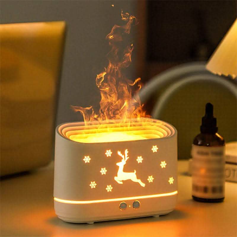 Elk Flame Humidifier - Christmas Home Decoration Diffuser - Vezir