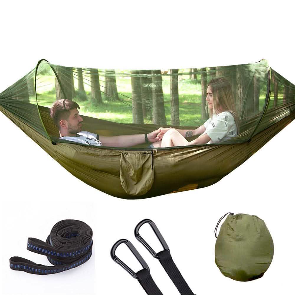 Automatic Quick-Opening Hammock - Mosquito Net Camping Bed - Vezir