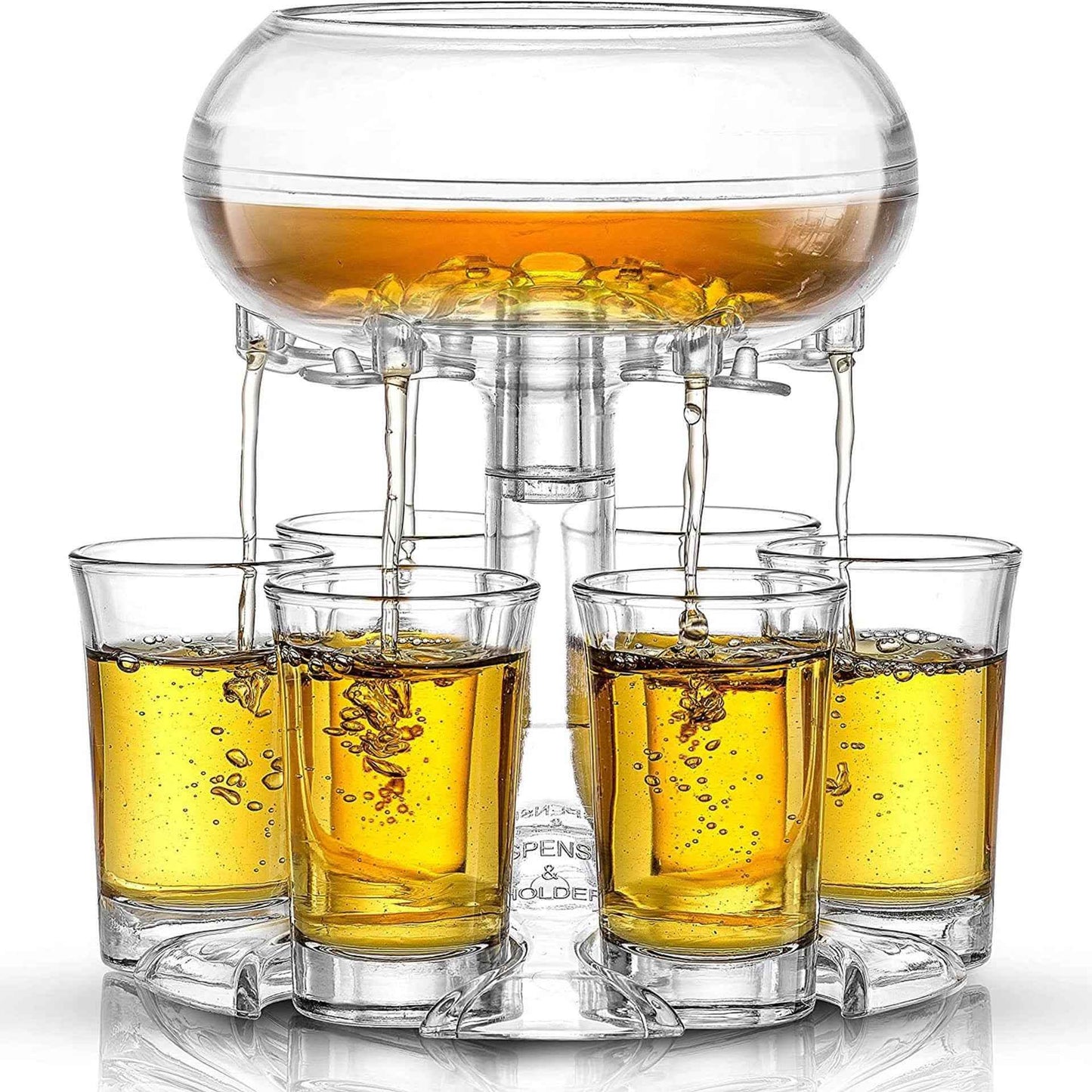 Elite 6-Shot Glass Dispenser - Professional Bar Party System - Vezir