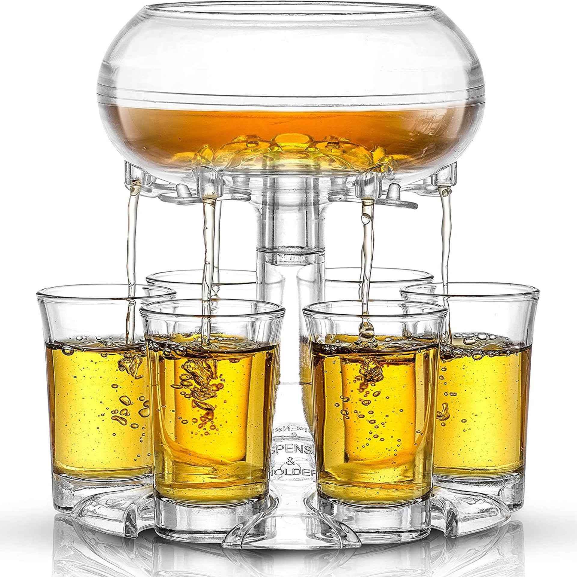 Elite 6-Shot Glass Dispenser - Professional Bar Party System - Vezir