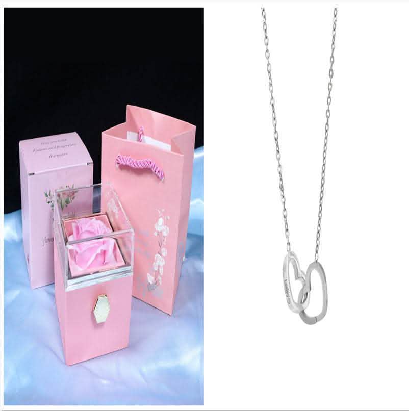 Rotating Rose Gift Box - Soap Flower Valentine's Day Present - Vezir