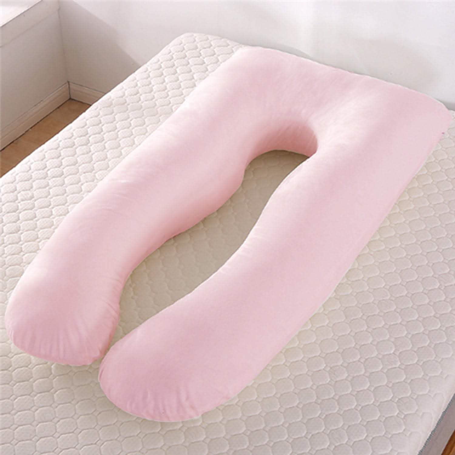 U-Shape Maternity Pillow - Summer Ice Silk Pregnancy Support - Vezir