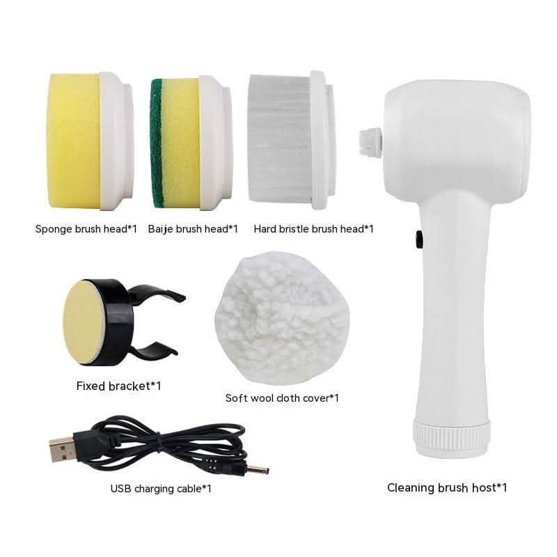 4-in-1 Electric Cleaning Brush - Spinning Scrubber Handheld - Vezir