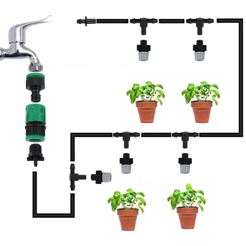 Garden Irrigation Hose - Water Mist Greening System Package - Vezir
