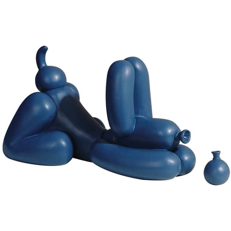 Wave Spectrum Balloon Dog Ornament - Modern Art Decoration - Vezir