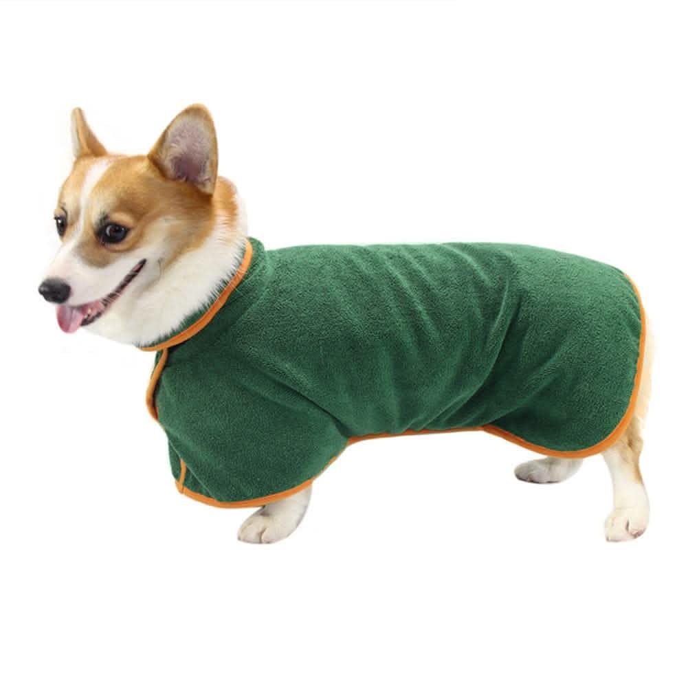 Absorbent Pet Bathrobe - Microfiber Waist-Wrapped Dog Towel - Vezir