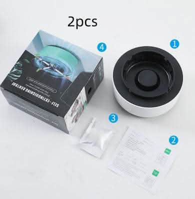 Smart Air Purifying Ashtray - Smoke Removal & Anion Technology - Vezir