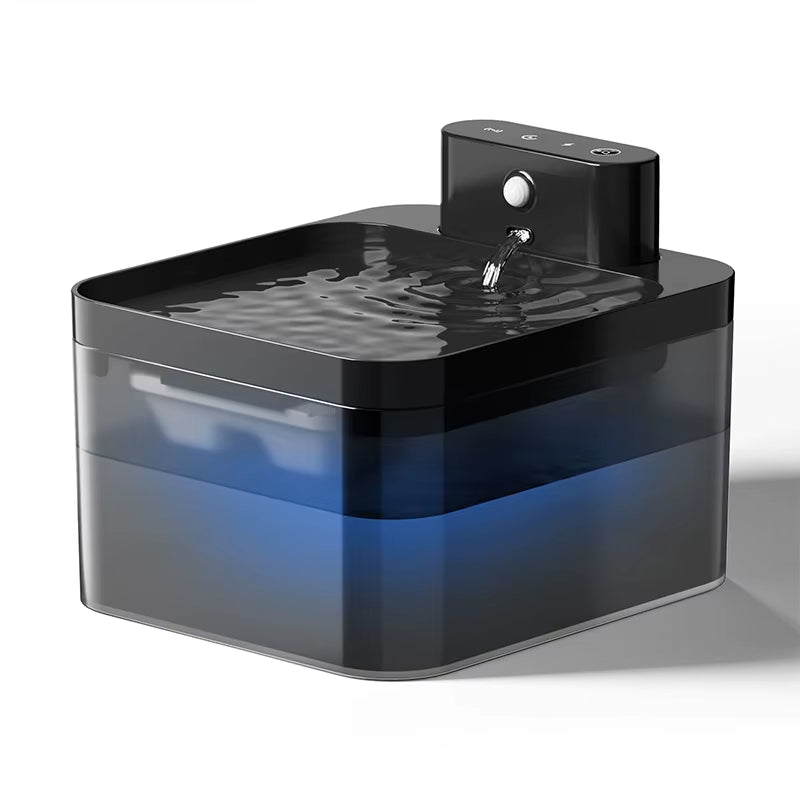 Wireless Automatic Cat Water Fountain 2600Mah Pet Water Dispenser for Dog Cat Infrared Sensor Smart Pet Drinkier Fountain Black 2.2Lshop_this_look_3TPYR7