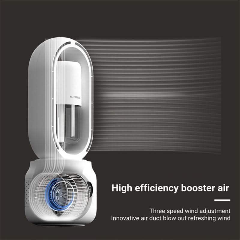 Water Cooled Mist Fan - USB Rechargeable Bladeless Humidifier - Vezir