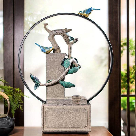 Indoor Rockery Water Fountain - Creative Living Room Decor - Vezir