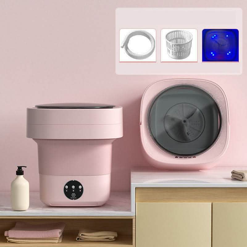 Mini Foldable Washing Machine - Portable Spin Dry Laundry - Vezir