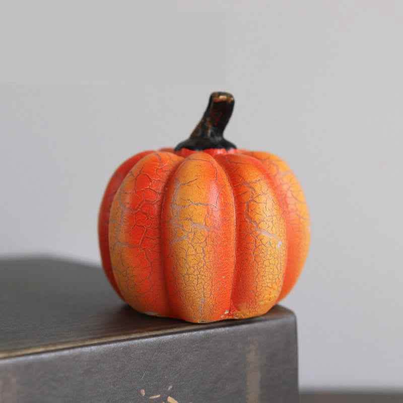 Halloween Pumpkin Lantern - LED Candle Lamp Resin Luminous - Vezir