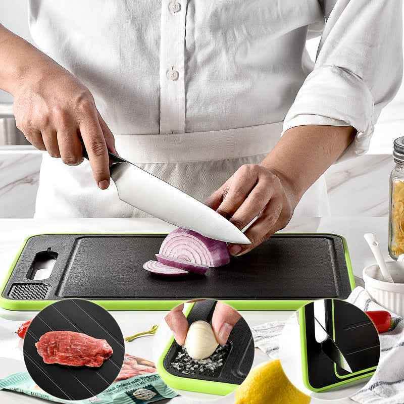 Double-Side Cutting Board - Defrosting & Knife Sharpener - Vezir
