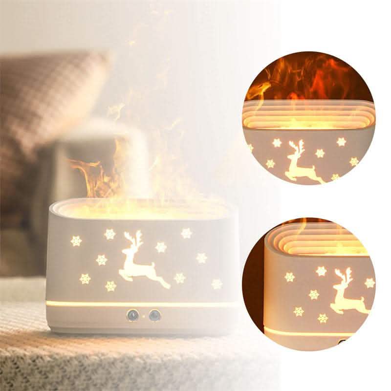 Elk Flame Humidifier - Christmas Home Decoration Diffuser - Vezir