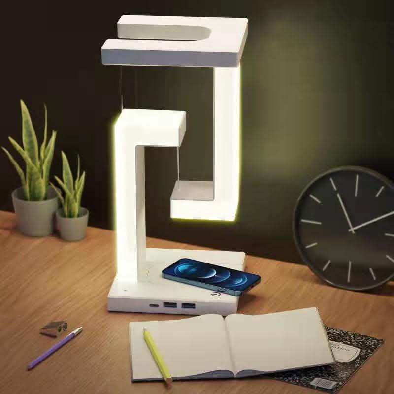 Wireless Charging Floating Lamp - Smart Suspension Table Light - Vezir
