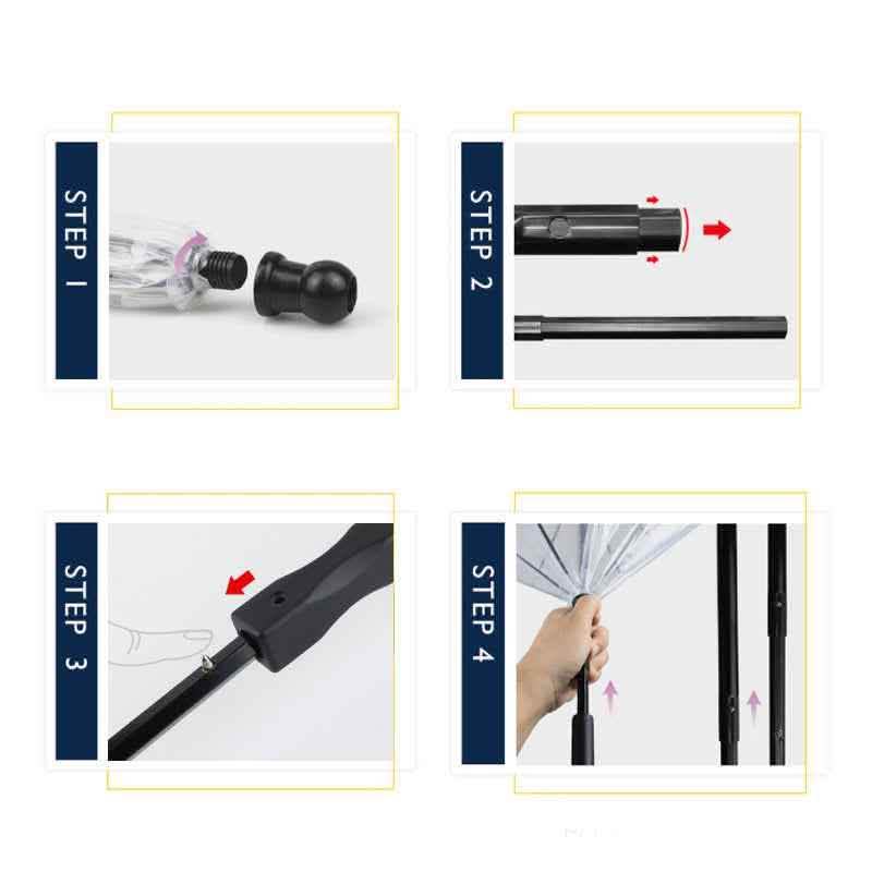 Elite Transparent Pet Umbrella - Integrated Leash System - Vezir