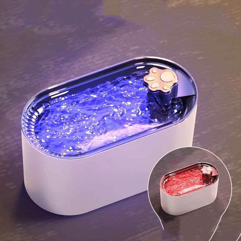 Elite 3L Cat Water Fountain - Ultra-Quiet LED Smart Dispenser - Vezir