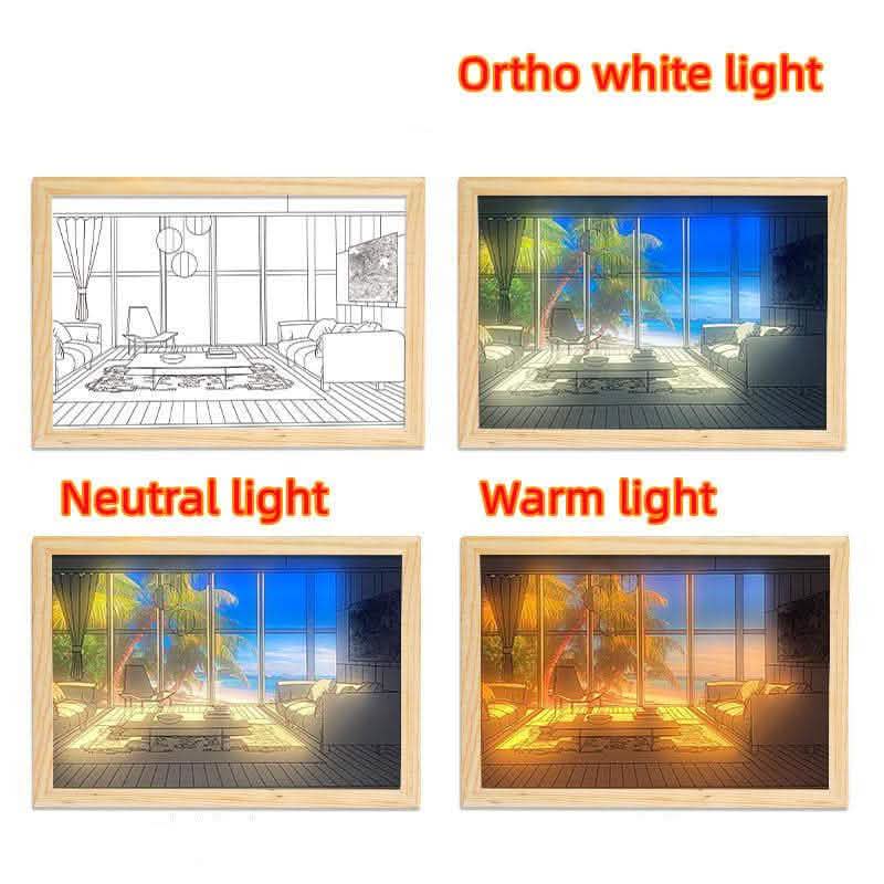 Illuminated LED Picture Light - Sunshine Simulation Night Lamp - Vezir